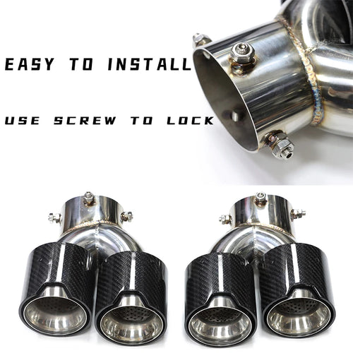 Quad Carbon Exhaust Tip